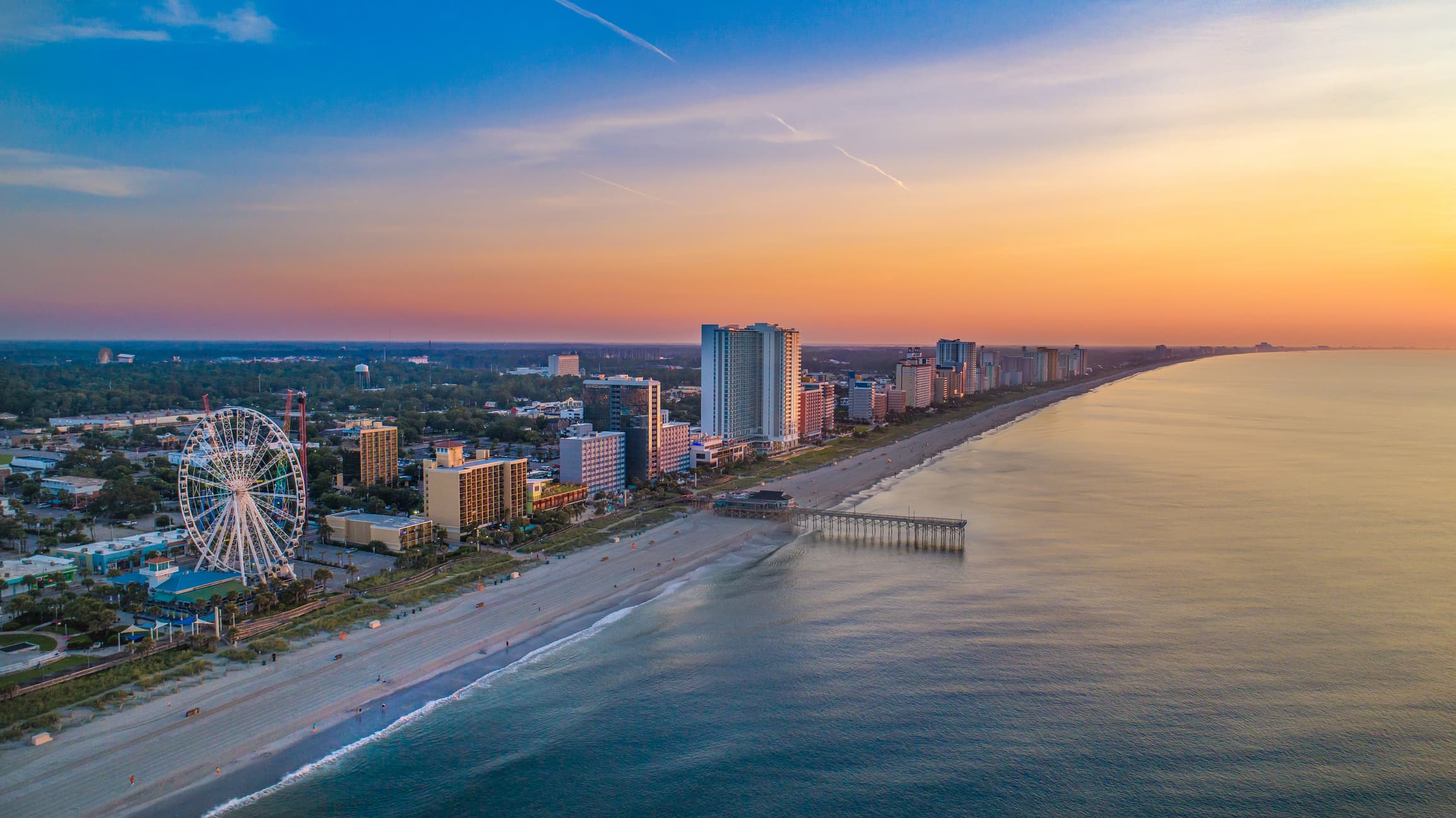 Myrtle Beach aerial shot