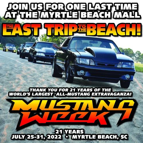 Last Myrtle Beach Mustang Week at Myrtle Beach Mall Booe Realty