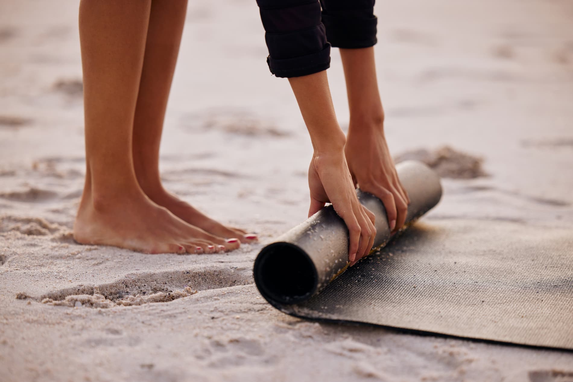 yoga on the beach